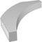 Ekena Millwork 3 1/2-in. W x 26-in. D x 34-in. H Thorton Architectural Grade PVC Knee Brace BRCP035X26X34THR - alternate 3